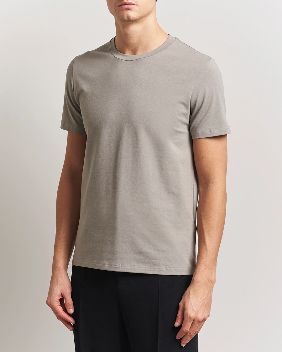 Herr | T-Shirts | Filippa K | Soft Lycra T-Shirt Dove Grey