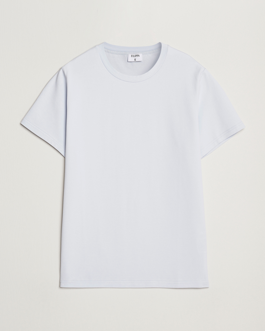 Herr | T-Shirts | Filippa K | Soft Lycra T-Shirt Ice Blue