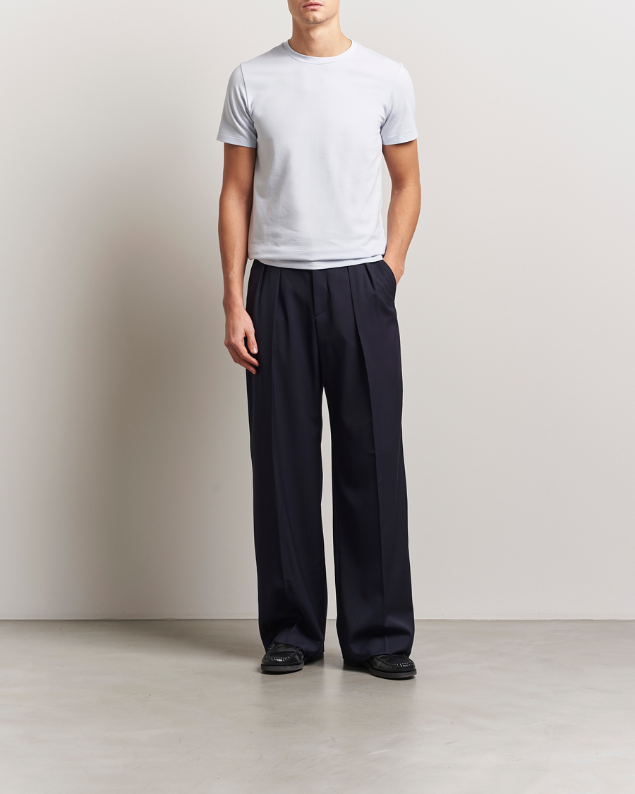 Herr | T-Shirts | Filippa K | Soft Lycra T-Shirt Ice Blue