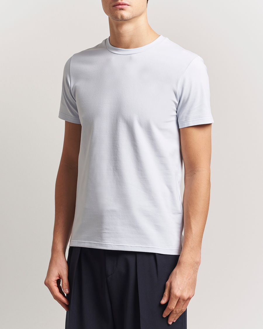 Herr | T-Shirts | Filippa K | Soft Lycra T-Shirt Ice Blue