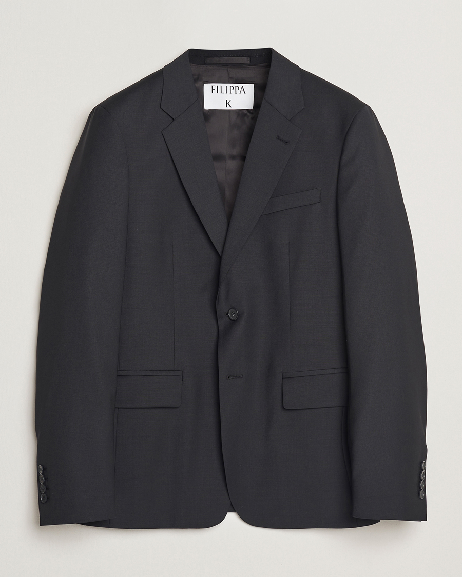 Herr | Kavajer | Filippa K | Slim Wool Blazer Black