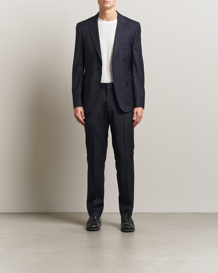 Herr | Byxor | Filippa K | Slim Wool Trousers Dark Navy