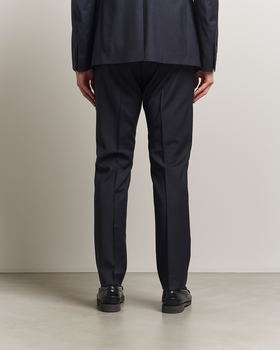 Herr | Byxor | Filippa K | Slim Wool Trousers Dark Navy