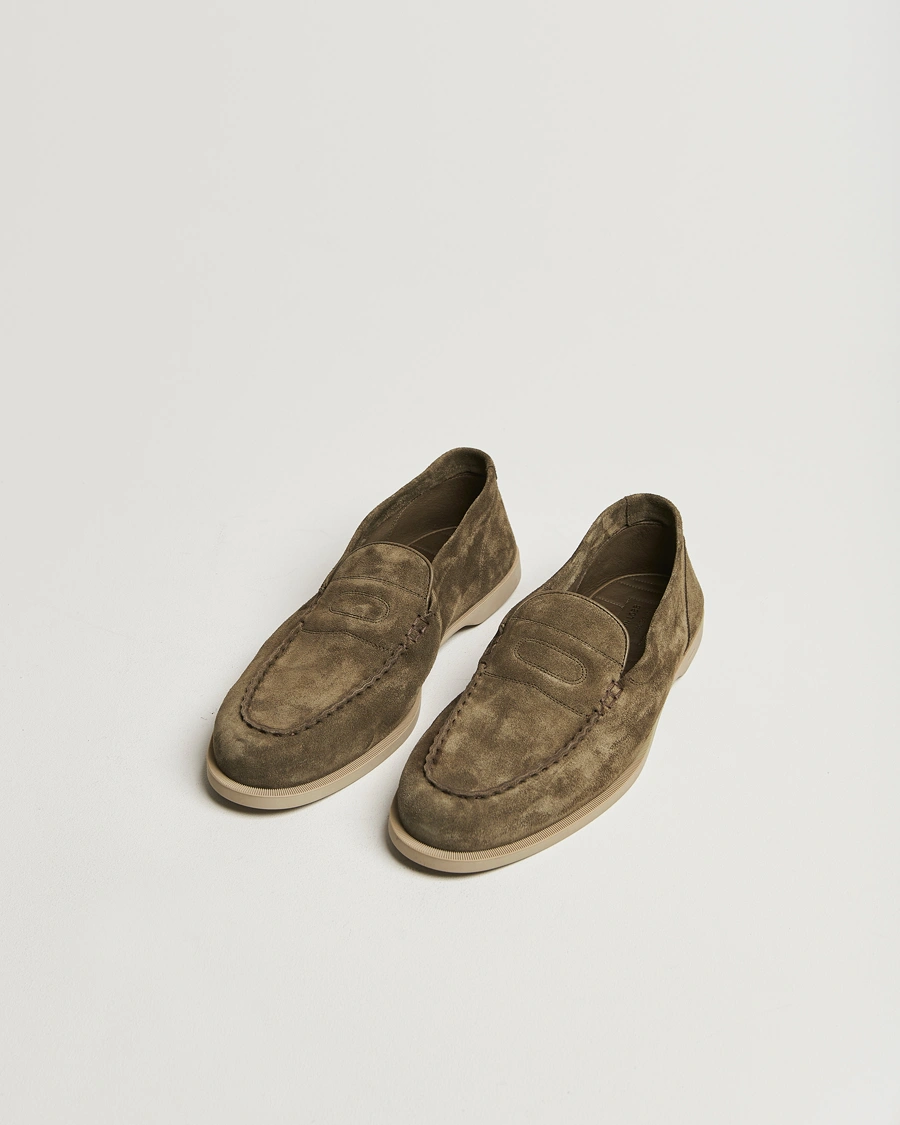 Herr | Loafers | John Lobb | Pace Unlined Loafers Olive