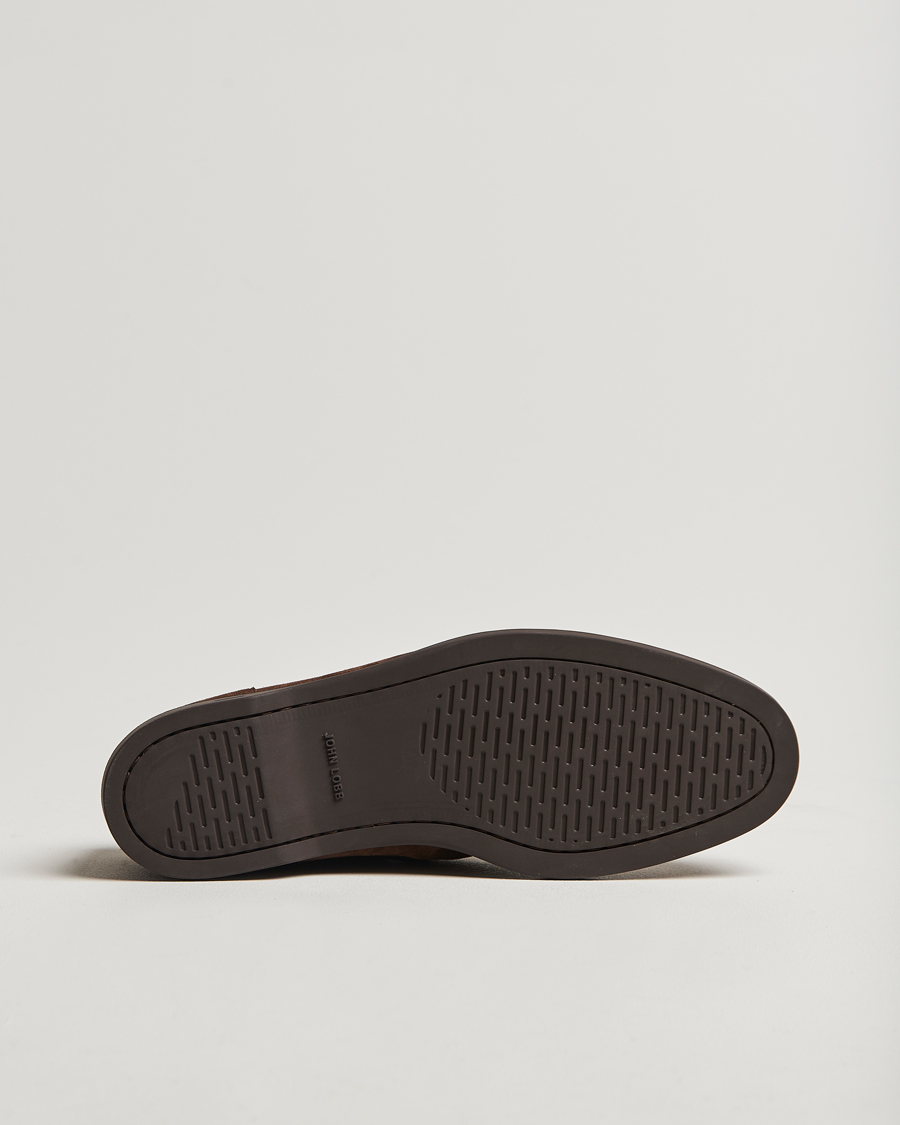 Herr | Seglarskor | John Lobb | Foil Boat Shoes Dark Brown