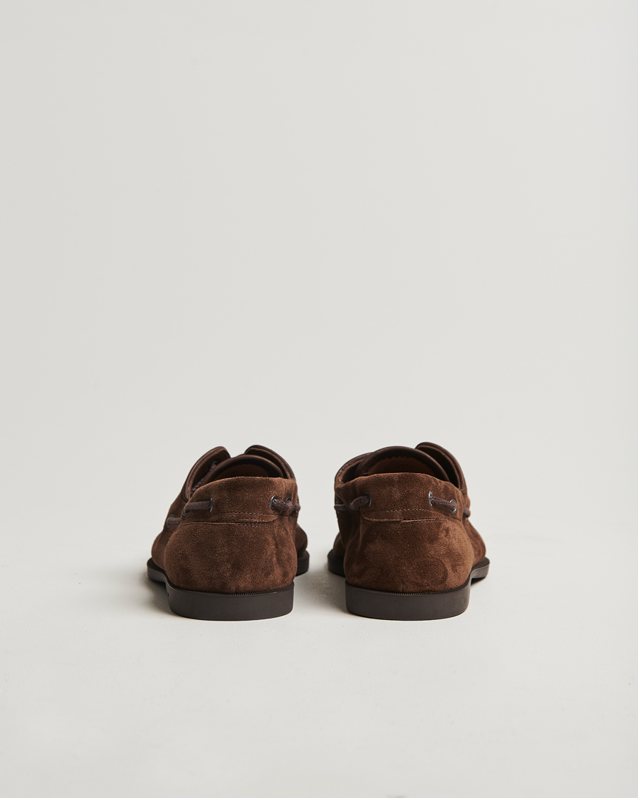 Herr | Seglarskor | John Lobb | Foil Boat Shoes Dark Brown