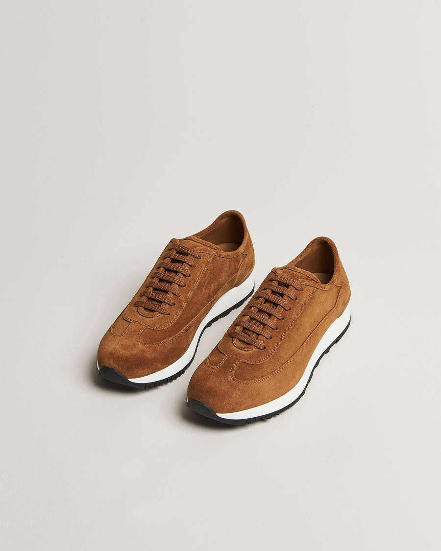 Herr | Sneakers | John Lobb | Foundry Luxury Running Sneakers Tobacco