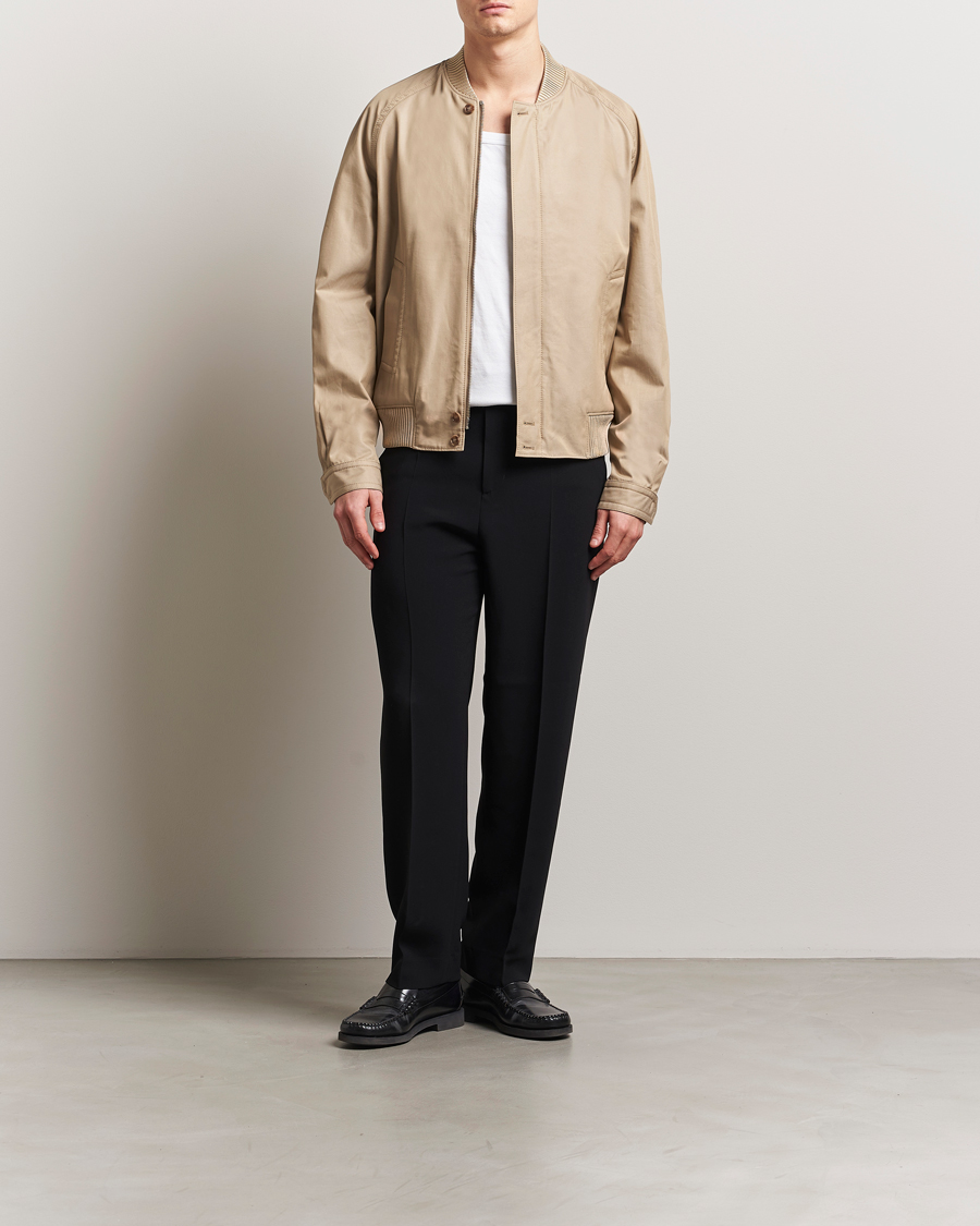Herr | Jackor | Filippa K | Cotton Track Jacket Khaki Beige