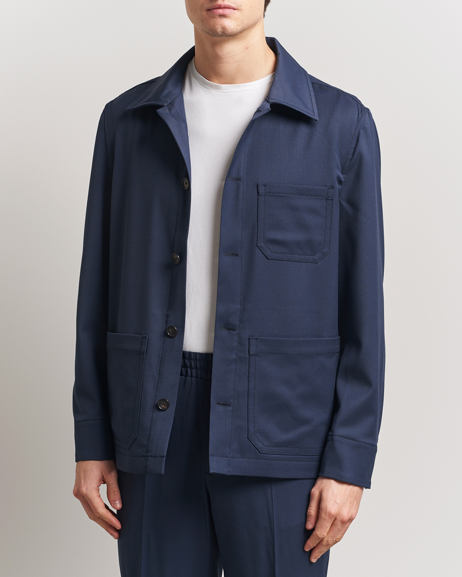 Herr | Jackor | Filippa K | Work Shirt Jacket Dusk Blue
