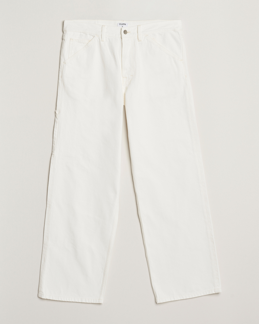 Herr | Jeans | Filippa K | Baggy Jeans Ecru Wash