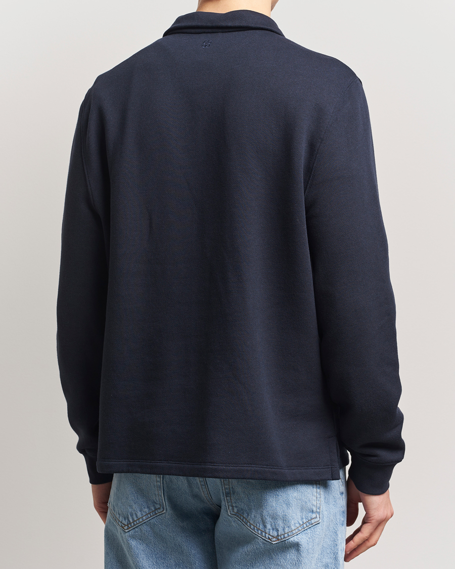 Herr | Tröjor | Filippa K | Half Zip Sweatshirt Navy