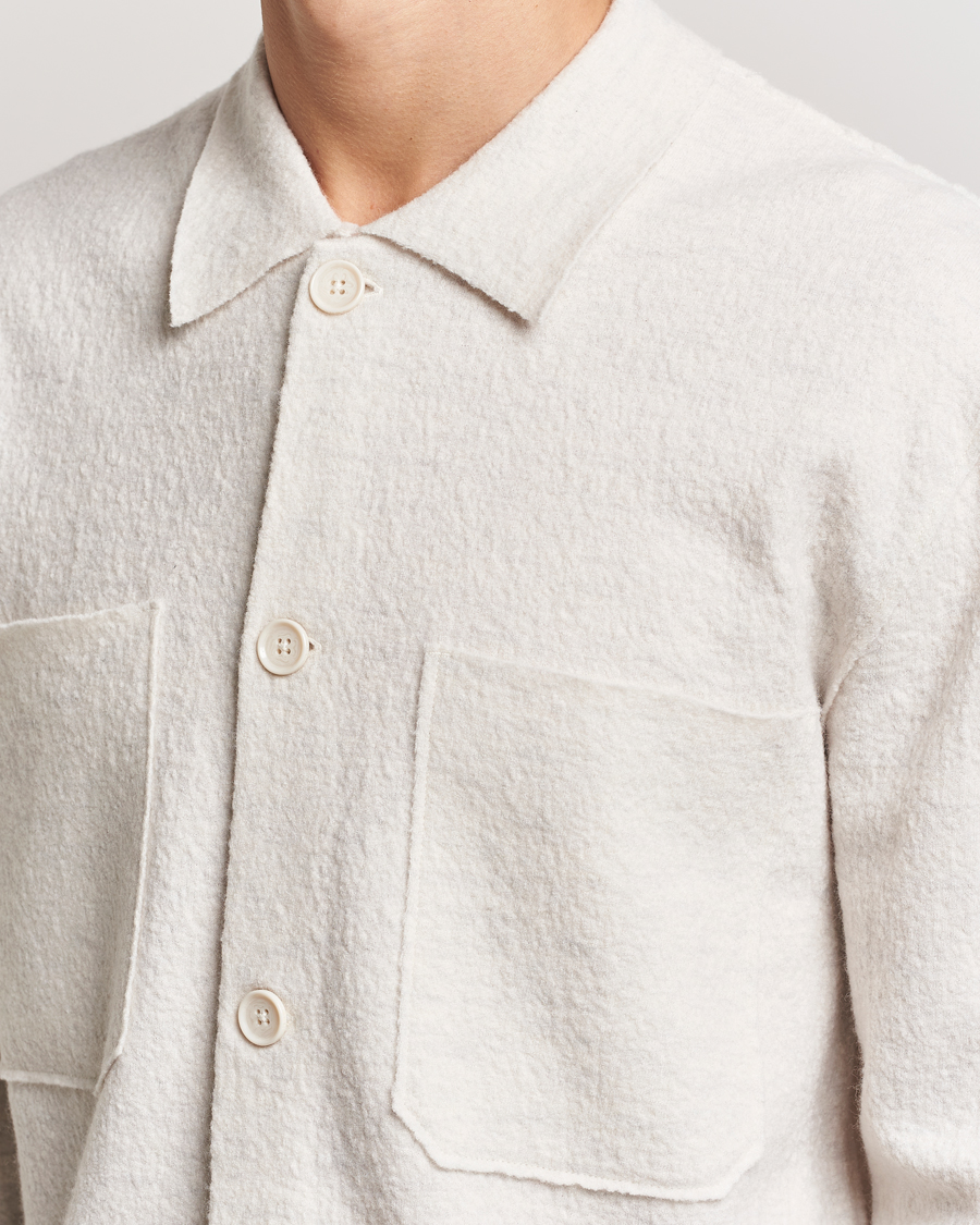 Herr | Tröjor | NN07 | Jonas Boiled Wool Cardigan Ivory