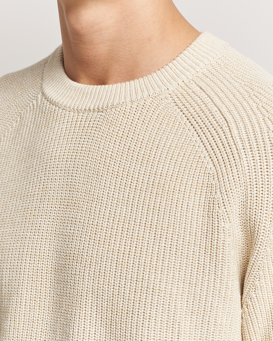 Herr | Tröjor | NN07 | Jacobo Cotton Knitted Sweater Ivory