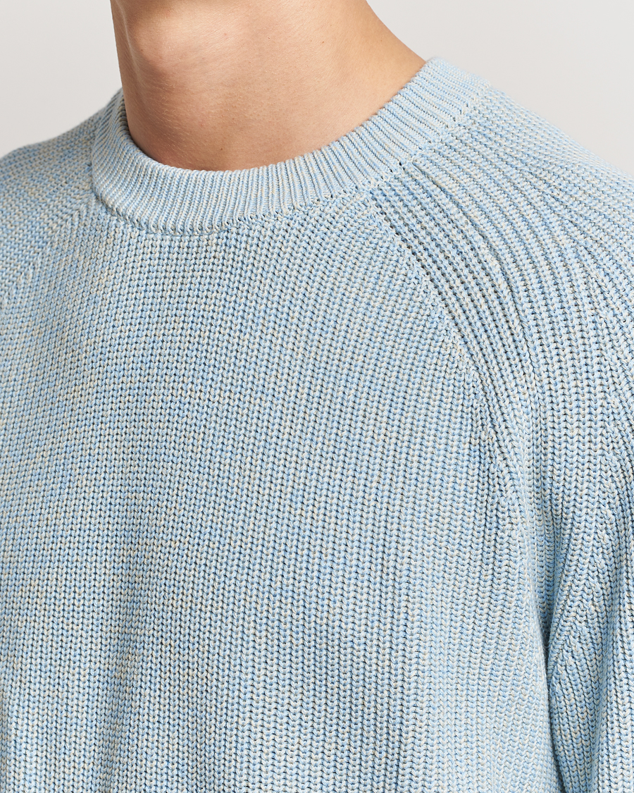 Herr | Tröjor | NN07 | Jacobo Cotton Crew Neck Sweater Powder Blue