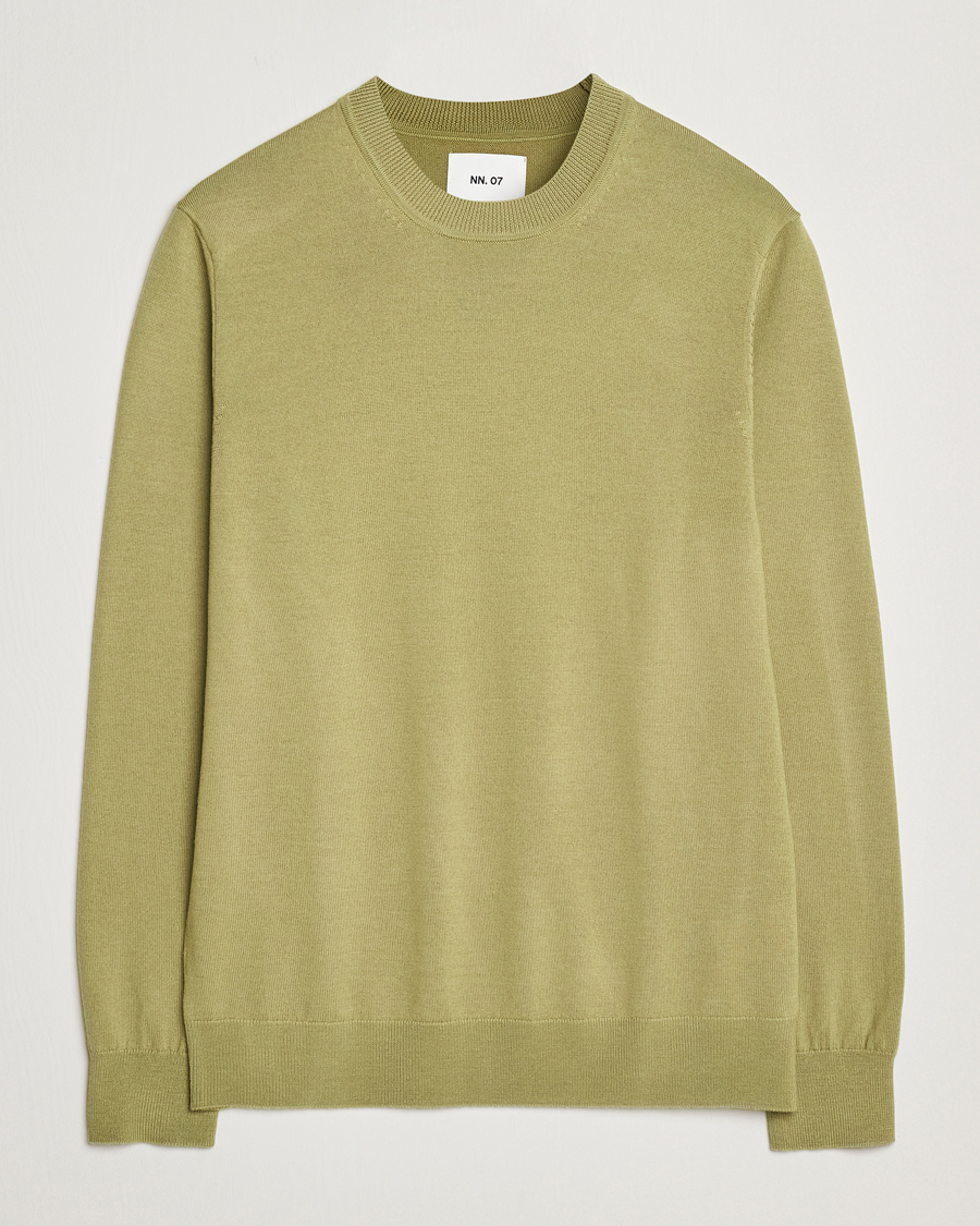 Herr | Tröjor | NN07 | Ted Merino Crew Neck Pullover Evergreen