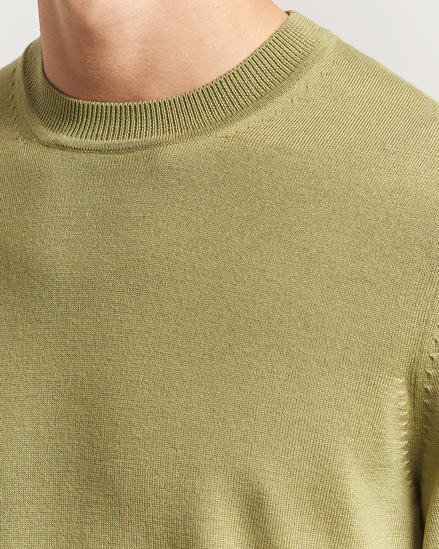Herr | Tröjor | NN07 | Ted Merino Crew Neck Pullover Evergreen