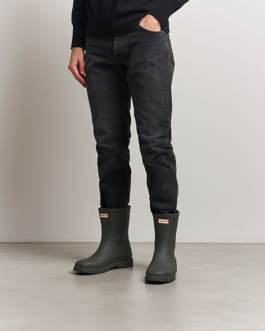 Herr | Galoscher & Gummistövlar | Hunter Boots | Downpour Short Boot Dark Olive