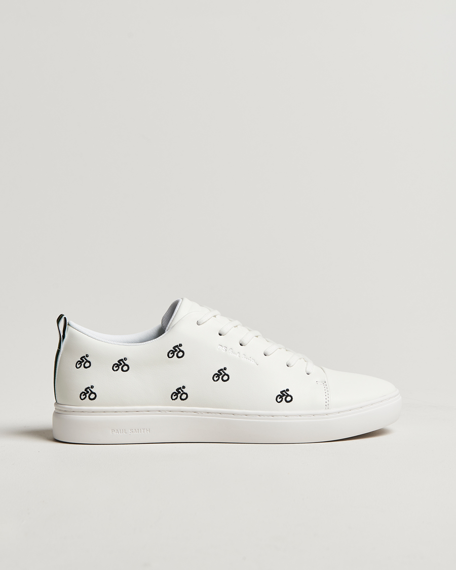 Herr | Sneakers | PS Paul Smith | Lee Cycle Embroidery Leather Sneaker White