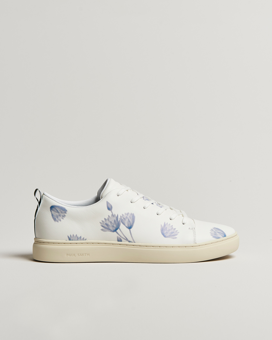 Herr | Sneakers | PS Paul Smith | Lee Flower Print leather Sneaker White