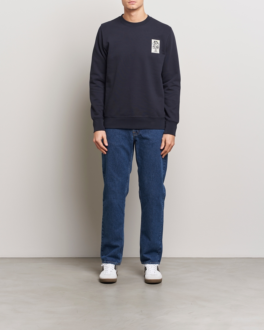 Herr | Tröjor | PS Paul Smith | One Bike Crew Neck Sweatshirt Navy