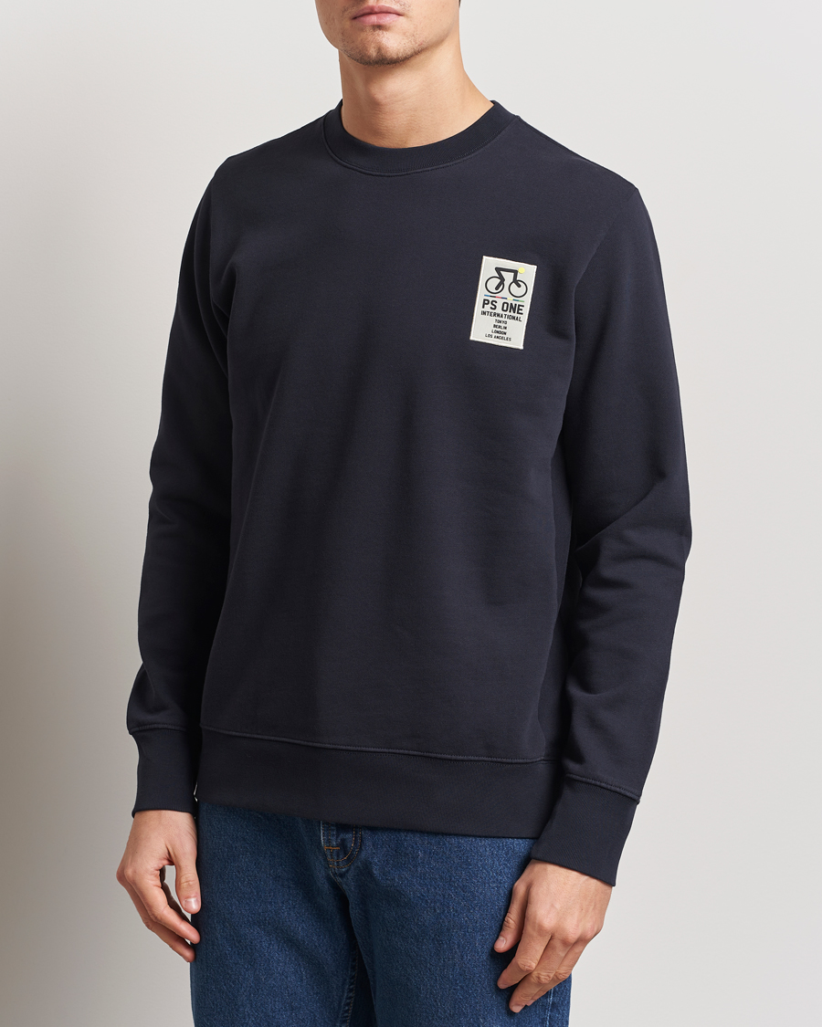 Herr | Tröjor | PS Paul Smith | One Bike Crew Neck Sweatshirt Navy