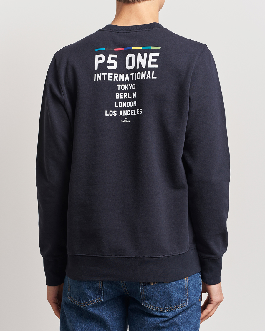 Herr | Tröjor | PS Paul Smith | One Bike Crew Neck Sweatshirt Navy