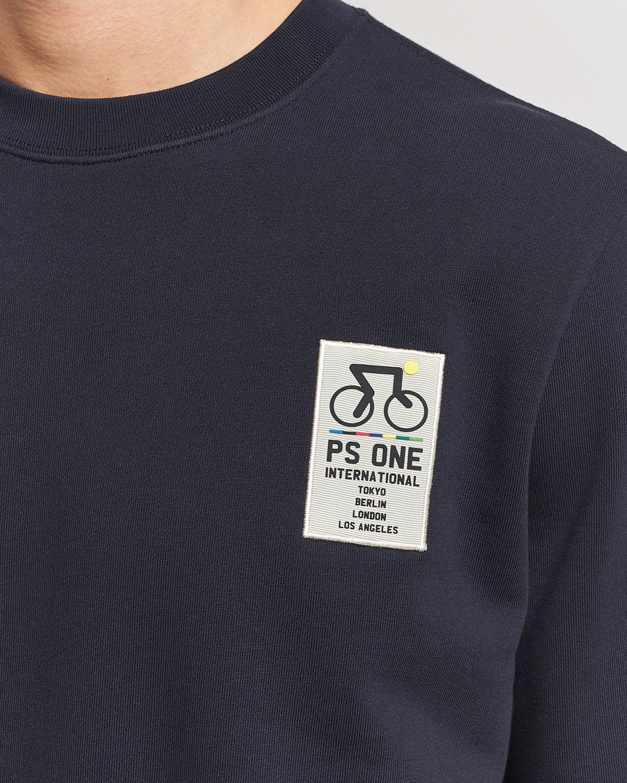 Herr | Tröjor | PS Paul Smith | One Bike Crew Neck Sweatshirt Navy