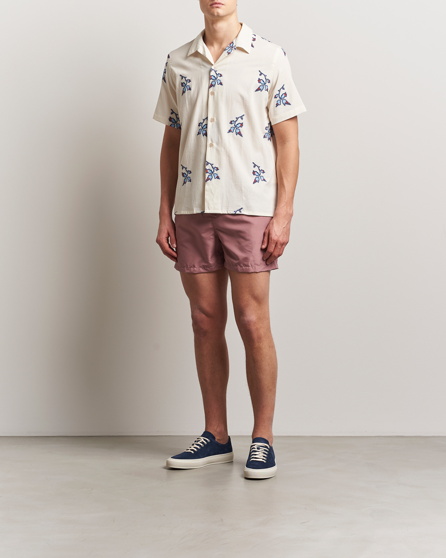 Herr | Badbyxor | Paul Smith | Zebra Swimshorts Dusty Red