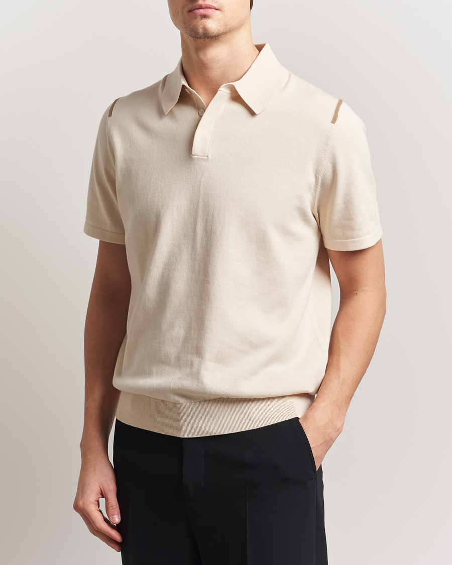 Herr | Pikéer | Paul Smith | Cotton Knitted Polo White