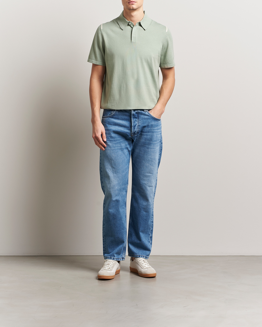 Herr | Pikéer | Paul Smith | Cotton Knitted Polo Green