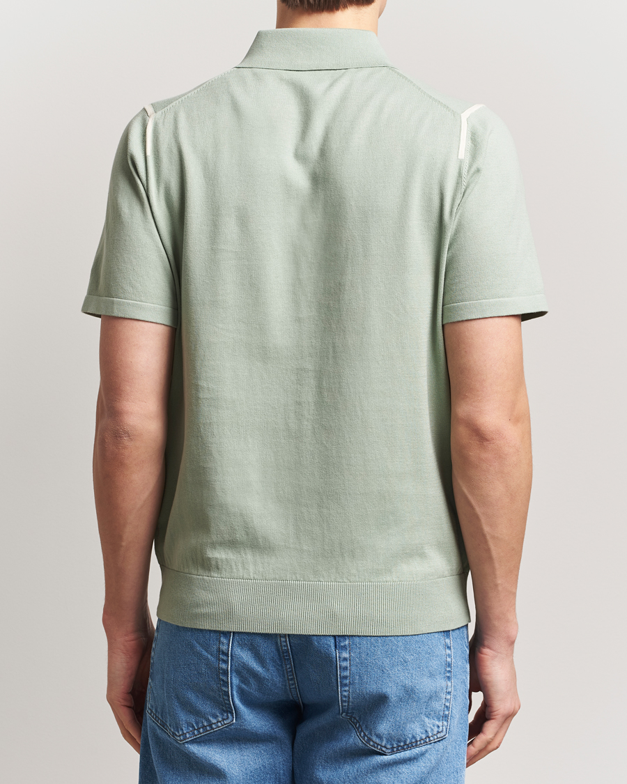 Herr | Pikéer | Paul Smith | Cotton Knitted Polo Green