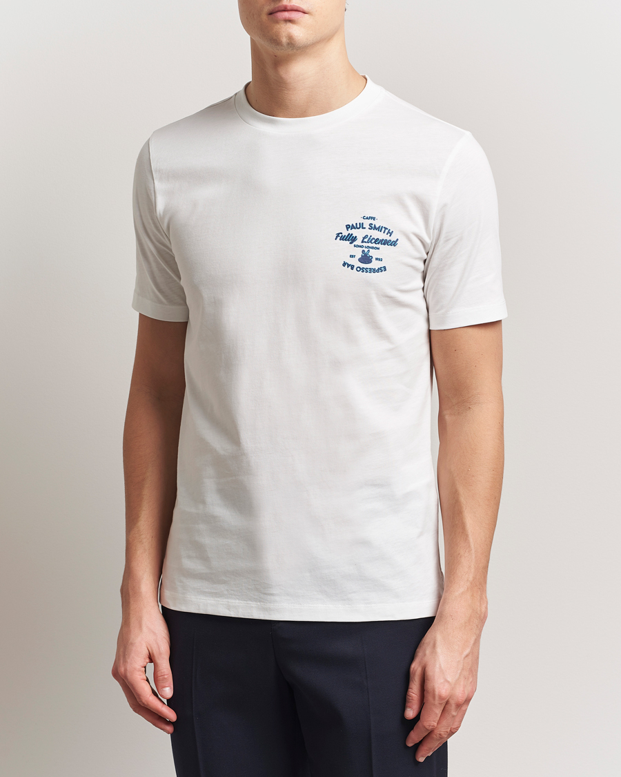 Herr | T-Shirts | Paul Smith | Espresso Bar T-Shirt White