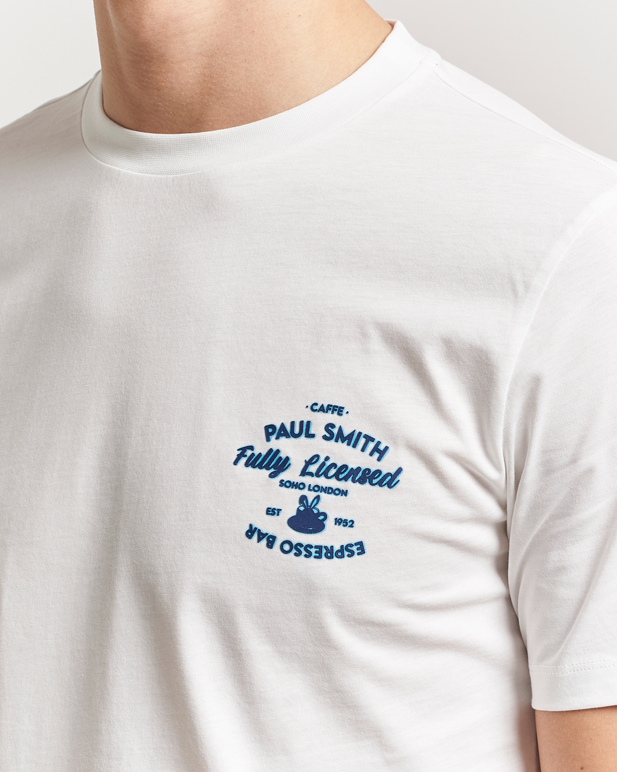 Herr | T-Shirts | Paul Smith | Espresso Bar T-Shirt White