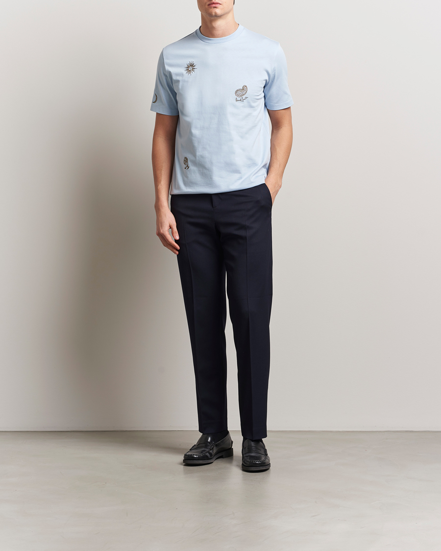 Herr | T-Shirts | Paul Smith | Embroidered T-Shirt Light Blue