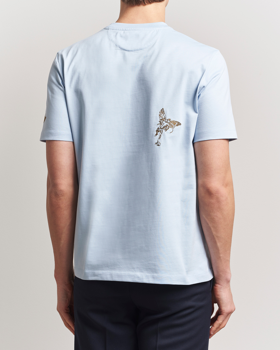 Herr | T-Shirts | Paul Smith | Embroidered T-Shirt Light Blue