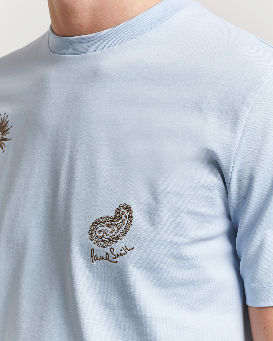 Herr | T-Shirts | Paul Smith | Embroidered T-Shirt Light Blue