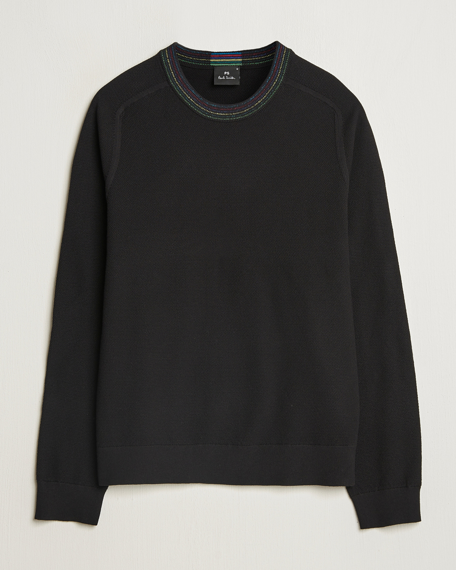 Herr | Tröjor | PS Paul Smith | Cotton Knitted Sweater Black