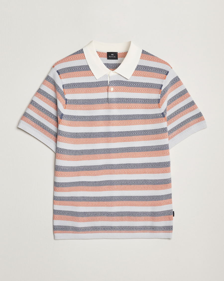 Herr | Pikéer | PS Paul Smith | Striped Knitted Polo Multi