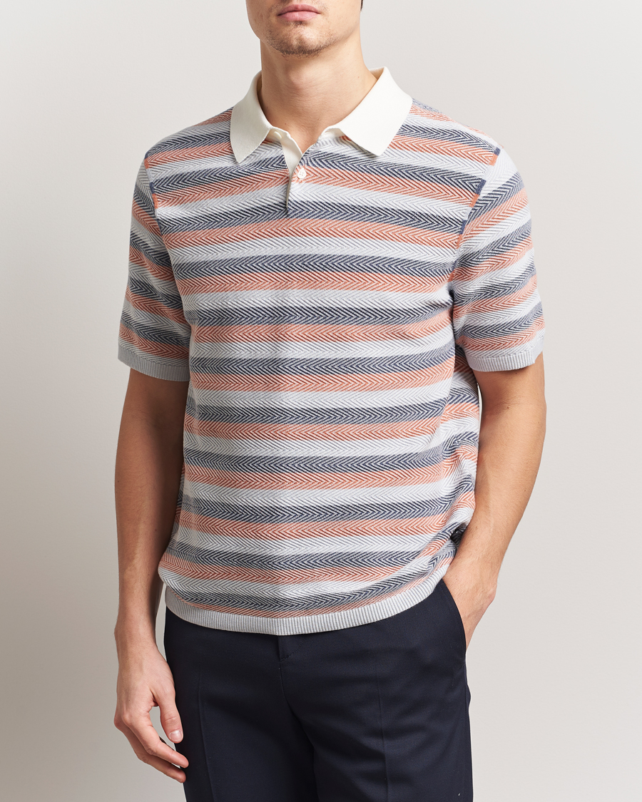 Herr | Pikéer | PS Paul Smith | Striped Knitted Polo Multi