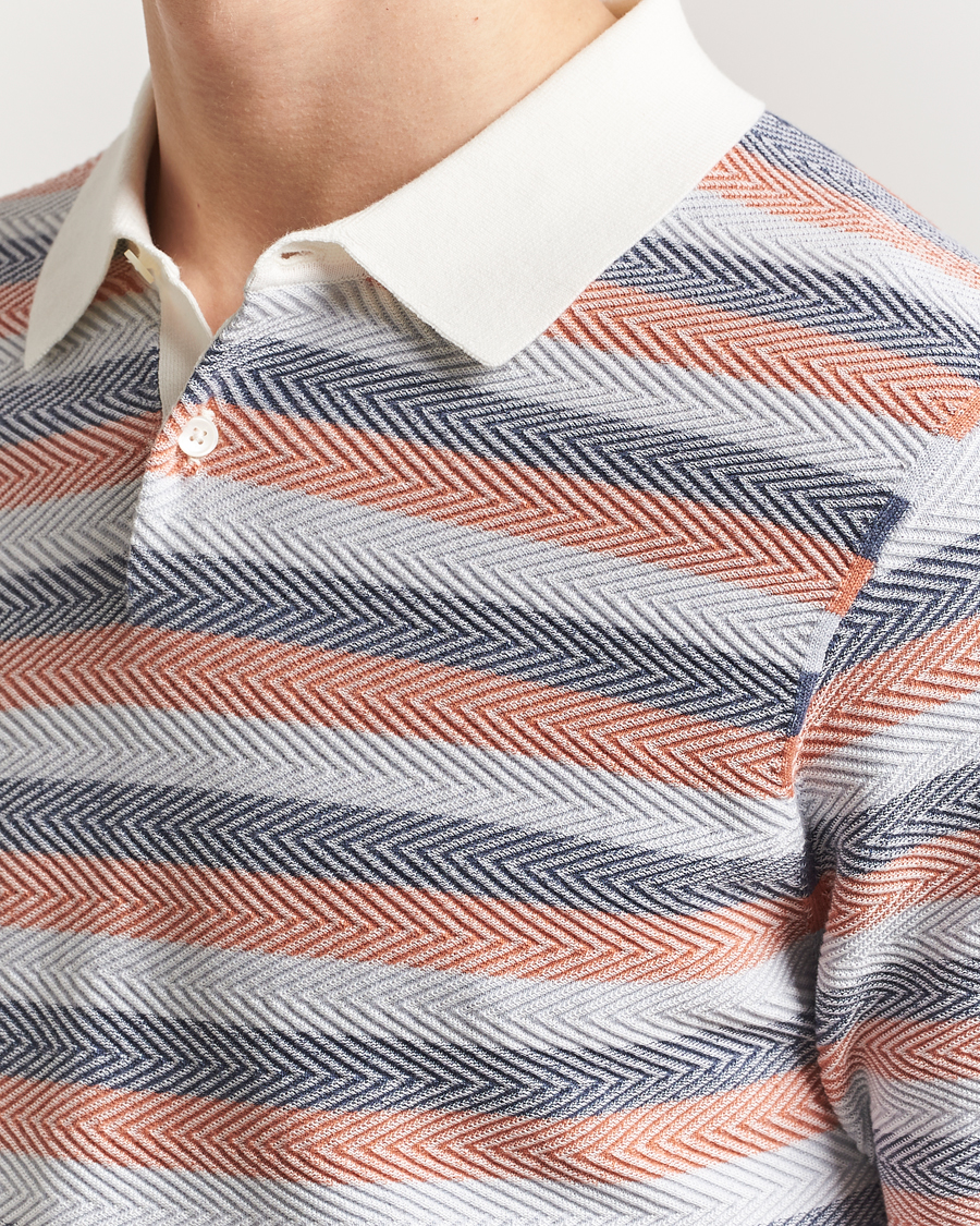 Herr | Pikéer | PS Paul Smith | Striped Knitted Polo Multi