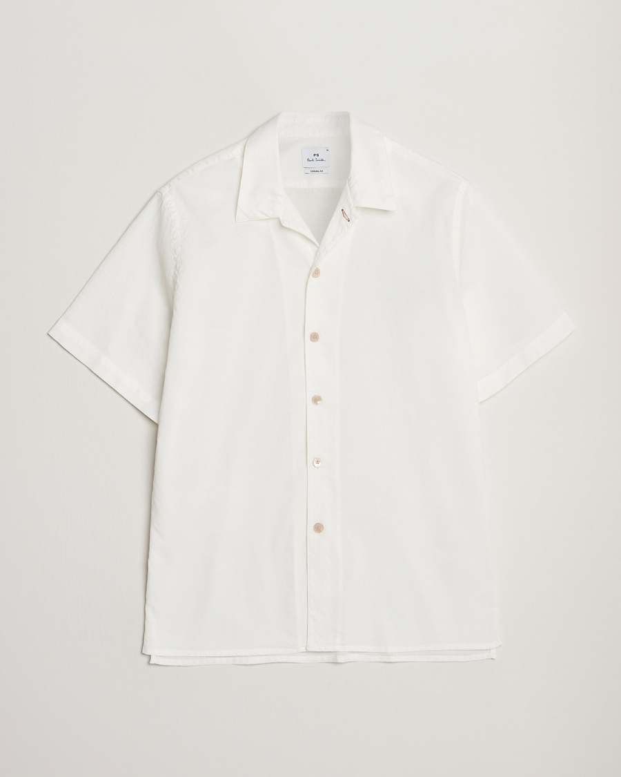 Herr | Skjortor | PS Paul Smith | Structured Short Sleeve Shirt White