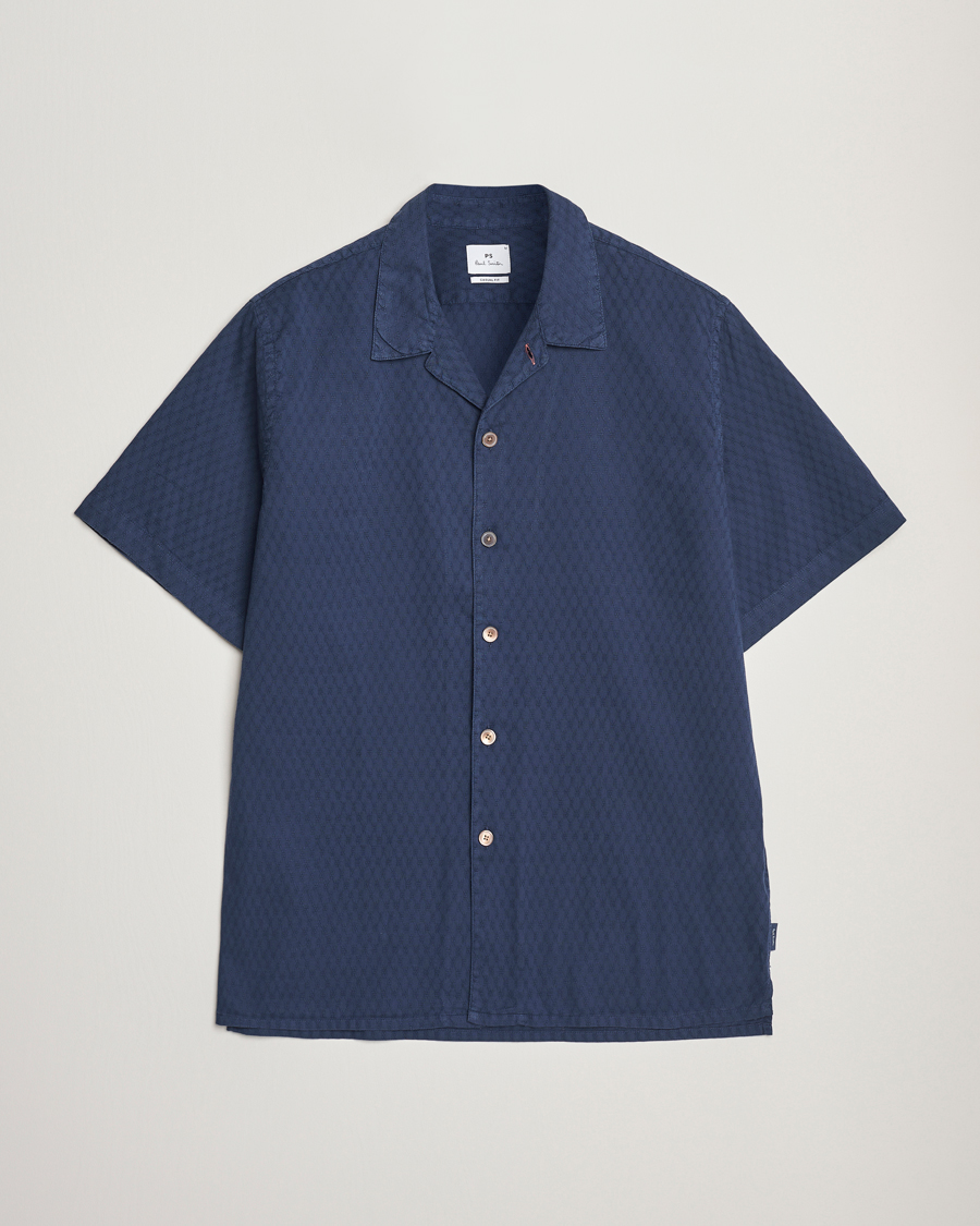Herr | Skjortor | PS Paul Smith | Structured Short Sleeve Shirt Navy