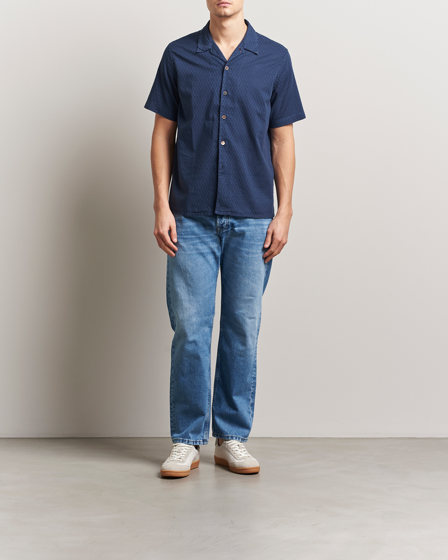 Herr | Skjortor | PS Paul Smith | Structured Short Sleeve Shirt Navy