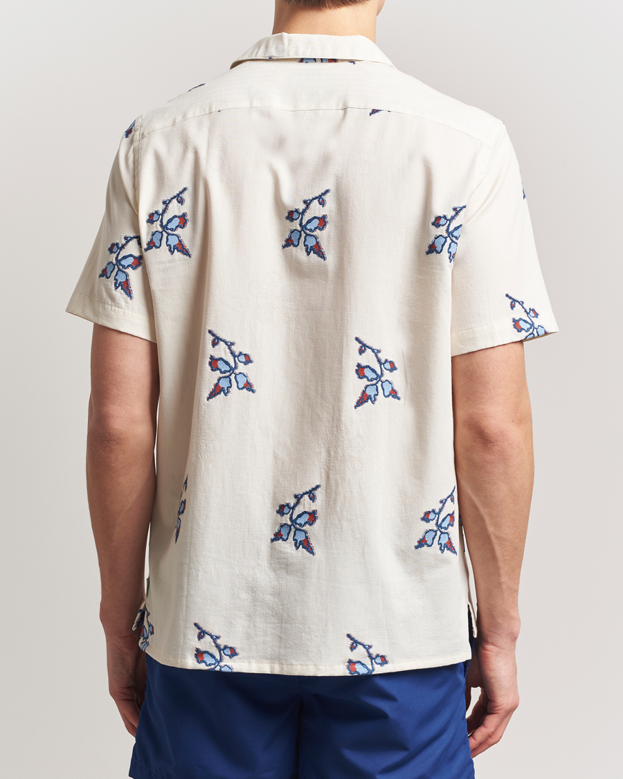 Herr | Skjortor | PS Paul Smith | Flower Short Sleeve Shirt Off White
