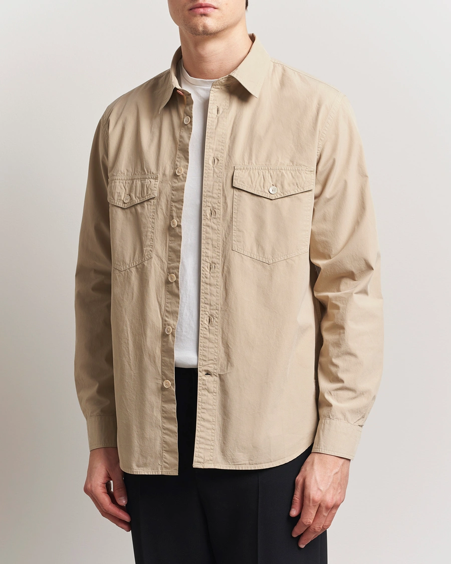 Herr | Skjortor | PS Paul Smith | Casual Fit Overshirt Beige