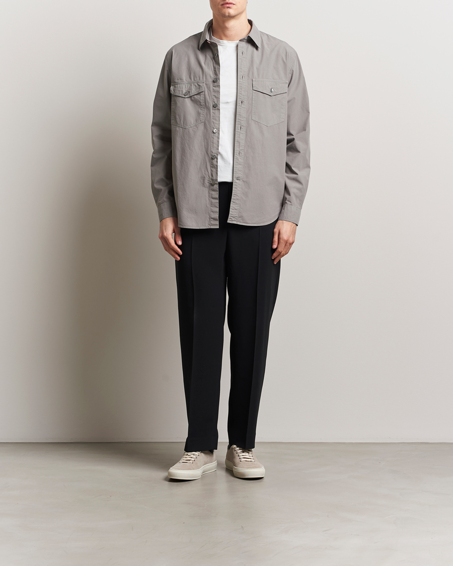 Herr | Skjortor | PS Paul Smith | Casual Fit Overshirt Grey