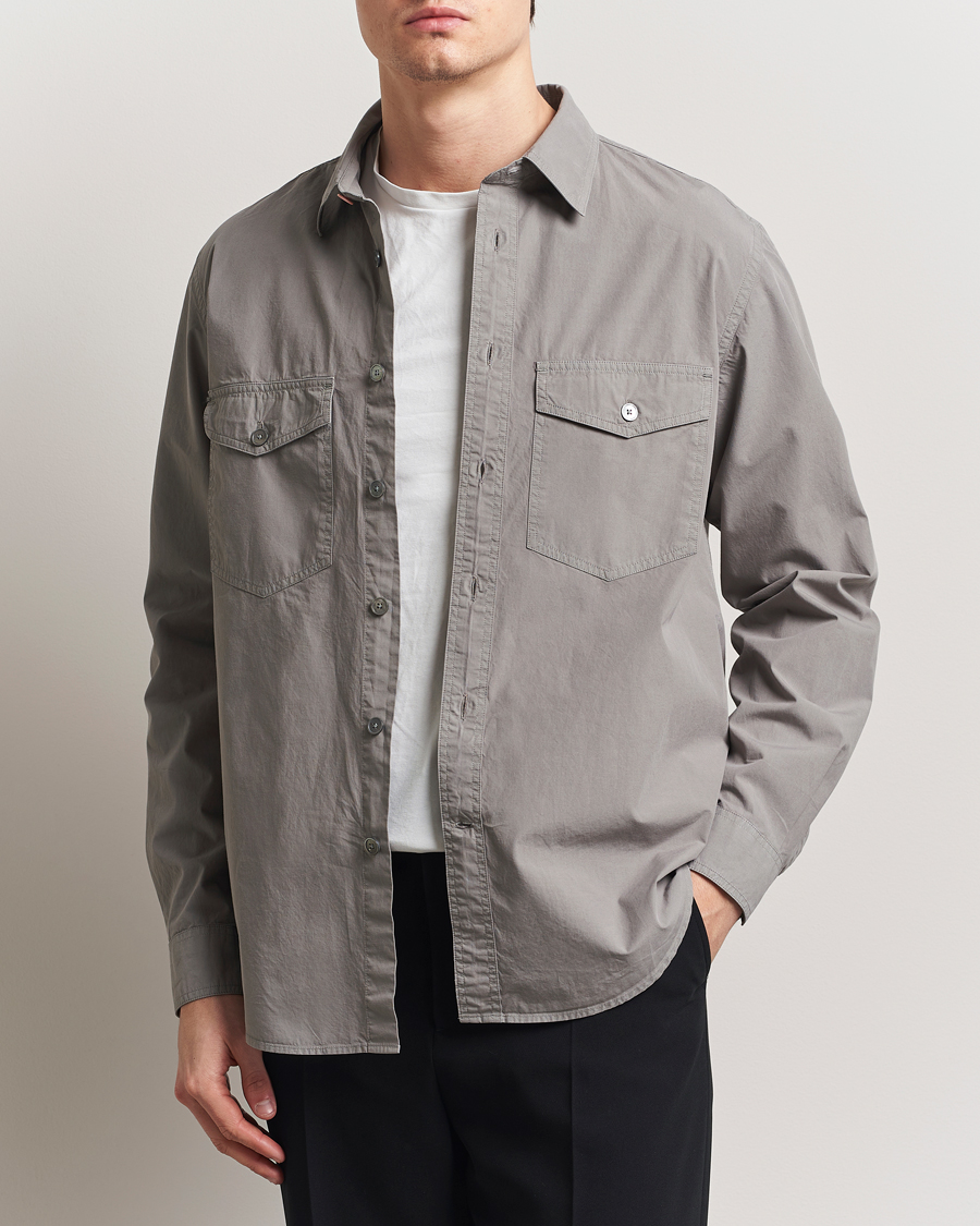 Herr | Skjortor | PS Paul Smith | Casual Fit Overshirt Grey