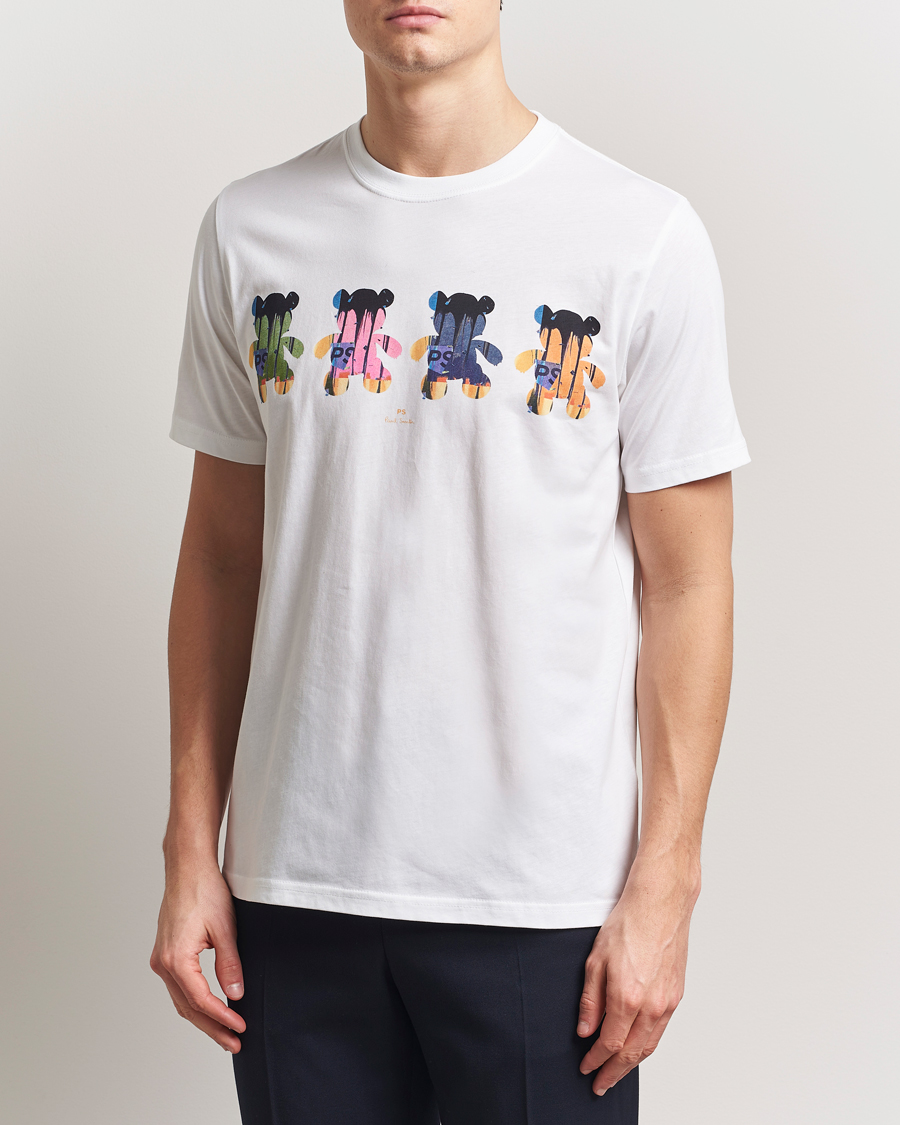Herr | T-Shirts | PS Paul Smith | Teddy Printed T-Shirt White