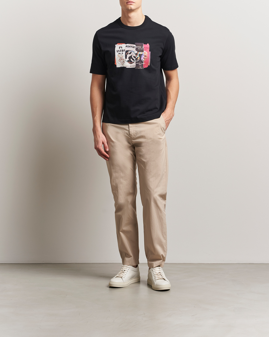 Herr | T-Shirts | PS Paul Smith | Cut & Paste Printed T-Shirt Black