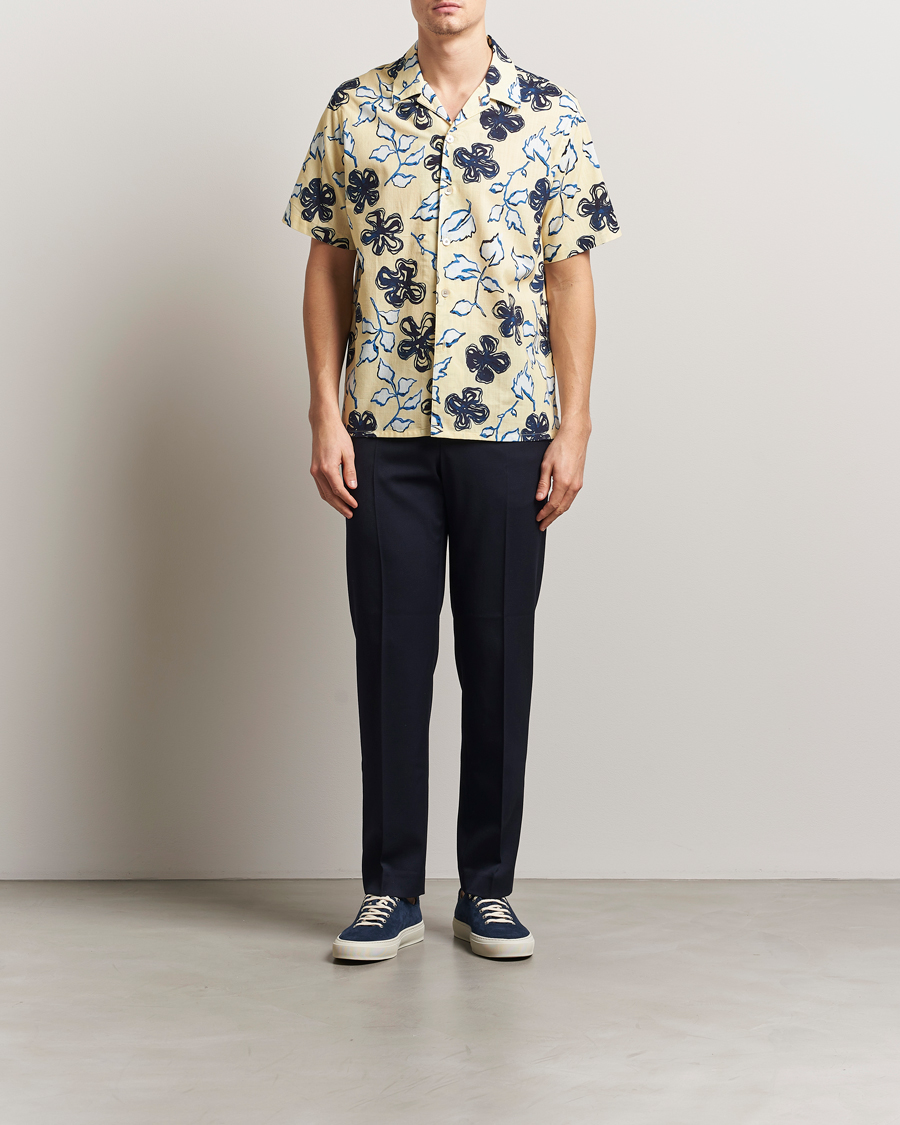 Herr | Skjortor | PS Paul Smith | Floral Short Sleeve Shirt Yellow